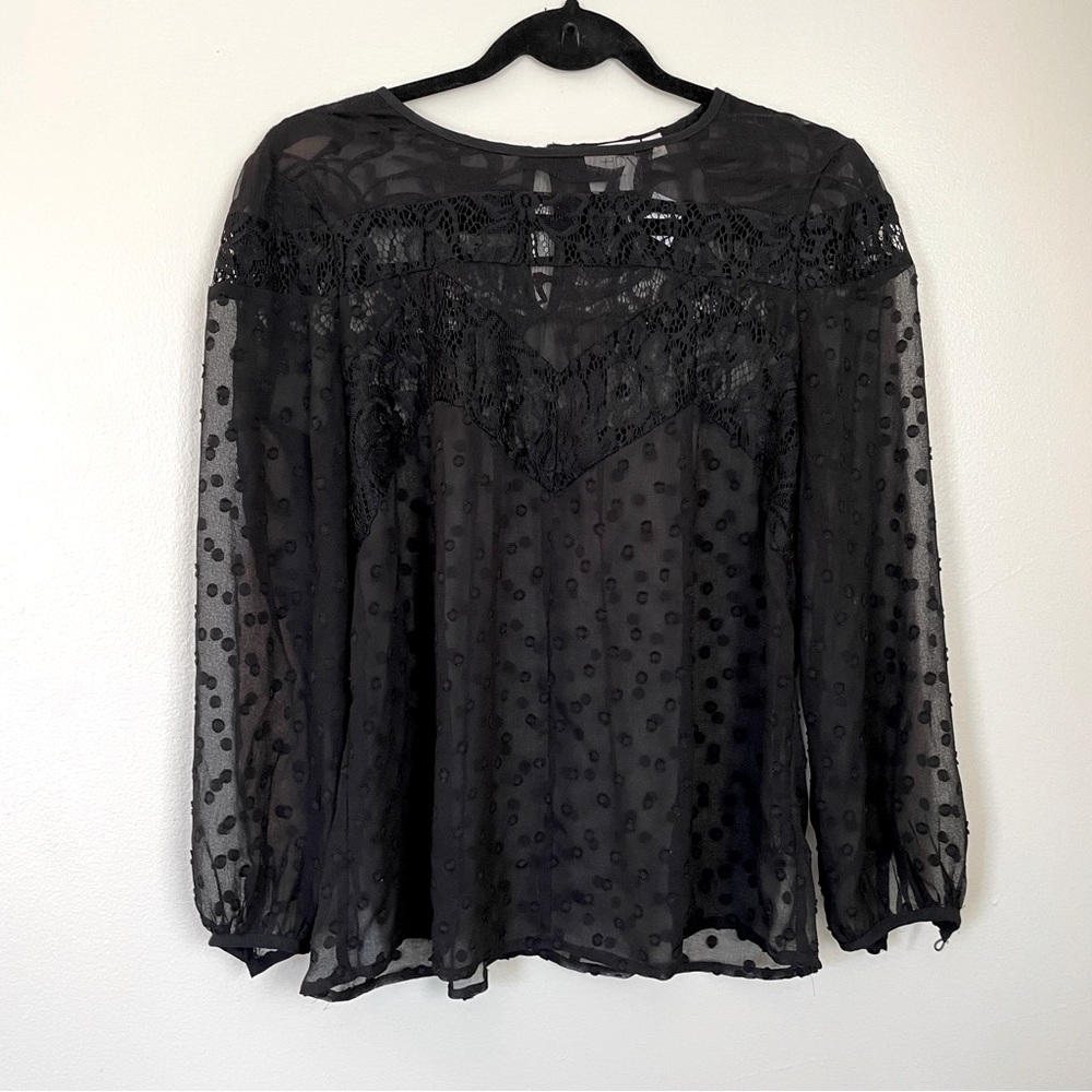 HD in Paris | Black Lace Top | Size US 4